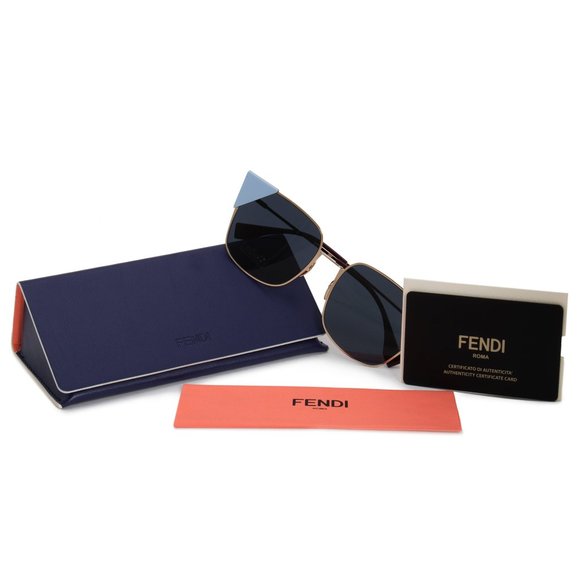 Fendi Lei Square Sunglasses FF0191S 000 A9 55 main image 5